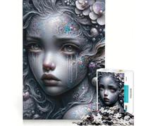 Puzzle da 1000 pezzi per ragazzi "Le lacrime della sirena" gioco educativo allena la mente e la mano collezione d'artista belle arti 38x52cm