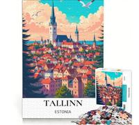 Puzzle da 1000 pezzi per ragazzi, le più belle città baltiche, gioco per famiglie, regalo di compleanno, regalo di viaggio 50x75cm