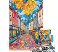 Puzzle da 1000 pezzi per ragazzi: Le strade di Lille Francia Giochi rilassanti attività divertenti da fare a casa compleanno 50x75cm