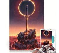 Puzzle da 1000 pezzi per ragazzi "L'eclissi" gioco impossibile interazione genitore-figlio gioco stimolante regalo 38x26cm