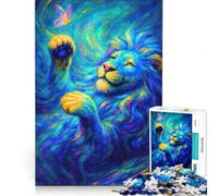 Puzzle da 1000 pezzi per ragazzi Leone di Giuda arte profetica gioco educativo attività divertenti da fare in casa rafforza l'amore tra le coppie 38x26cm