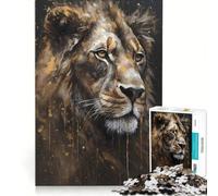 Puzzle da 1000 pezzi per ragazzi leone visionario gioco educativo attività divertenti da fare a casa rafforza l'amore tra le coppie 38x52cm