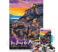 Puzzle da 1000 pezzi per ragazzi Les Baux-de-Provence, giochi per famiglie, antistress, regalo per amici e parenti 50x75cm