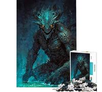 Puzzle da 1000 pezzi per ragazzi Leviatano al neon puzzle per adulti giochi rilassanti migliora la memoria ideale come regalo per tutta la famiglia (dimensioni 38x52cm)