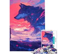 Puzzle da 1000 pezzi per ragazzi "Lo spirito del grande lupo" - Puzzle da 1000 pezzi - Decorazione per la casa giocattolo arte da parete regalo di compleanno e unico (50x75cm)