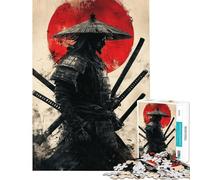 Puzzle da 1000 pezzi per ragazzi L'ombra del samurai gioco educativo giocattoli educativi regali per il Secret Santa attività per la famiglia (dimensioni 38x52cm)