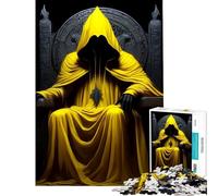Puzzle da 1000 pezzi per ragazzi Lord Cthulhu Re Giallo difficile e stimolante decorazione per la casa giocattolo antistress adatto a partire dai 14 anni (38x26cm)