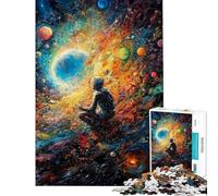 Puzzle da 1000 pezzi per ragazzi Lost in the Expanse Puzzle per ragazzi Migliora la memoria Lista dei desideri con Babbo Natale Ottimo regalo per i giocatori 38x26cm