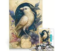 Puzzle da 1000 pezzi per ragazzi L'uccellino bianco gioco rilassante gara di velocità manuale ideale per compleanno e Natale 38x26cm