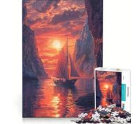 Puzzle da 1000 pezzi per ragazzi "L'ultima nave" giochi per famiglie migliora la memoria con poster e foglio di curiosità abbinati 38x26cm