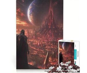 Puzzle da 1000 pezzi per ragazzi "L'ultima veglia su un mondo caduto" gioco rilassante gara di velocità manuale ideale per compleanno e Natale 38x26cm