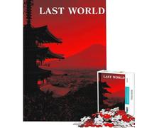 Puzzle da 1000 pezzi per ragazzi "L'ultimo mondo" con pagoda e montagna giapponesi gioco educativo e stimolante ideale come regalo di compleanno (dimensioni 38x52cm)