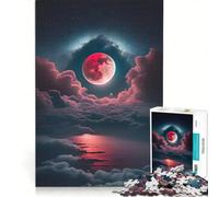 Puzzle da 1000 pezzi per ragazzi, Luna di Sangue che Sorge, giocattolo educativo, decorazione per la casa, compleanni e occasioni speciali 50x75cm
