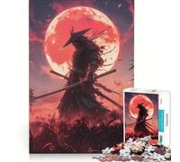 Puzzle da 1000 pezzi per ragazzi, Luna di Sangue Samurai, gioco educativo, regalo di compleanno, compleanno e Natale 38x26cm