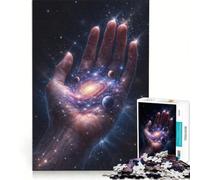 Puzzle da 1000 pezzi per ragazzi L'universo nel palmo della creazione decorazione murale stimola la memoria compleanno e Natale 38x52cm