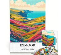 Puzzle da 1000 pezzi per ragazzi: Luoghi segreti di Exmoor, gioco educativo, allena la mente e la mano, regalo per amici e familiari 38x52cm
