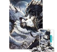 Puzzle da 1000 pezzi per ragazzi Lupo della Morte contro Lupo della Vita gioco educativo giocattoli educativi regali di compleanno modello da assemblare (dimensioni 38x26cm)