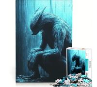Puzzle da 1000 pezzi per ragazzi Lupo mannaro nel bosco gioco per famiglie divertente e umoristico adatto anche come decorazione da scrivania 38x26cm