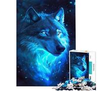 Puzzle da 1000 pezzi per ragazzi Lupo nello spazio e nella galassia gioco educativo e stimolante ideale come regalo di compleanno (dimensioni 38x52cm)