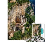Puzzle da 1000 pezzi per ragazzi Madonna della Corona gioco educativo per tutta la famiglia 38x26cm
