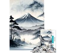 Puzzle da 1000 pezzi per ragazzi maestoso Monte Fuji giochi per famiglie giocattoli educativi regali per il Secret Santa adatto alle coppie (dimensioni 38x52cm)