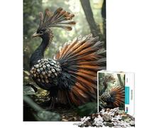 Puzzle da 1000 pezzi per ragazzi: Maestoso uccello lira nella foresta Difficile e stimolante un'opera d'arte Gioco divertente adatto a persone dai 14 anni in su (38x26cm)