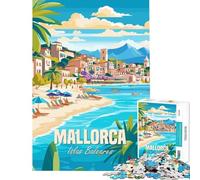 Puzzle da 1000 pezzi per ragazzi Maiorca Isole Baleari divertimento a casa gioco di velocità manuale gioco pratico per ragazzi dai 14 anni in su (38x26cm)