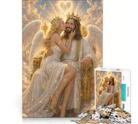 Puzzle da 1000 pezzi per ragazzi: Maria Maddalena e Gesù gioco interattivo attività divertenti da fare a casa con poster abbinato e foglio di curiosità 38x52cm