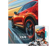 Puzzle da 1000 pezzi per ragazzi Mazda CX SUV rosso Difficile e stimolante Perfetto per decorare e giocare a giochi educativi per ragazzi dai 14 anni in su 50x75cm