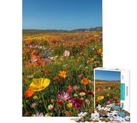 Puzzle da 1000 pezzi per ragazzi Meraviglia dei fiori selvatici Puzzle per adulti Gioco rompicapo Un'opera d'arte Regalo di Natale e compleanno (Dimensioni 38x26cm)