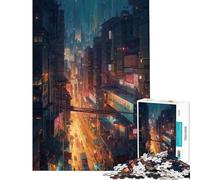 Puzzle da 1000 pezzi per ragazzi metropoli futuristica sfida da completare corsa a tempo gioco rilassante per ragazzi dai 14 anni in su (38x52cm)