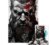 Puzzle da 1000 pezzi per ragazzi mitologia vichinga impegnativo da completare migliora la memoria gioco pratico per ragazzi dai 14 anni in su (50x75cm)