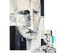 Puzzle da 1000 pezzi per ragazzi moderno astratto con volto per un gioco educativo e stimolante ideale per il relax l'analisi e la logica Ottimo regalo e giocattolo (dimensioni 38x26cm)