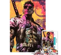 Puzzle da 1000 pezzi per ragazzi moderno stile graffiti samurai ideale per adulti Giochi divertenti e antistress regali di Natale e compleanno (dimensioni 38x26cm)