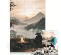 Puzzle da 1000 pezzi per ragazzi Monaco accanto al fuoco gioco rilassante antistress intellettuale compleanno e altre occasioni 50x75cm