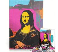 Puzzle da 1000 pezzi per ragazzi Monna Lisa di Andy Warhol gioco interattivo migliora la memoria compleanno e Natale 50x75cm