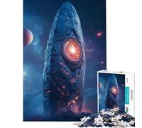 Puzzle da 1000 pezzi per ragazzi Monolite Spazio Antico Giocattolo Avvincente per Coltivare la Pazienza Gioco Rompicapo Decorazione Perfetta Ottimo Regalo (Dimensioni 38x26cm)