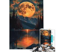 Puzzle da 1000 pezzi per ragazzi montagna al tramonto puzzle da 1000 pezzi decorazione per la casa giocattolo modello da assemblare offerta regalo per tutta la famiglia (38x52cm)