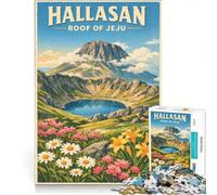 Puzzle da 1000 pezzi per ragazzi, montagna coreana, viaggi, giochi rilassanti, attività divertenti da fare a casa, ottimo regalo per gli appassionati di videogiochi 50x75cm