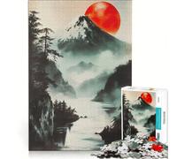 Puzzle da 1000 pezzi per ragazzi Montagna della Luna Rossa Gioco Impossibile Interazione genitore-figlio Regalo di Natale e compleanno 38x52cm