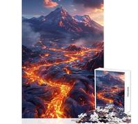 Puzzle da 1000 pezzi per ragazzi Montagna di Lava gioco interattivo taglio di precisione giocattolo antistress per rafforzare l'amore tra le coppie (50x75cm)