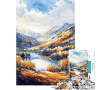 Puzzle da 1000 pezzi per ragazzi montagna gloria autunnale puzzle per adulti giochi per famiglie schema di assemblaggio gioco stimolante regalo (dimensioni 50x75cm)