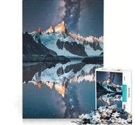 Puzzle da 1000 pezzi per ragazzi: Montagna sotto la Via Lattea Gioco rilassante Decompressione intellettuale compleanno e altre occasioni 38x26cm