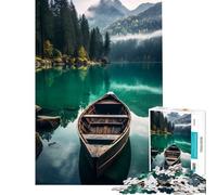 Puzzle da 1000 pezzi per ragazzi montagne e lago natura sfida per l'intelligenza giocattolo educativo difficile ottimo regalo (dimensioni 38x52cm)