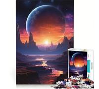 Puzzle da 1000 pezzi per ragazzi Montagne e pianeti giochi educativi assemblaggio di modelli collezione d'artista belle arti 38x26cm