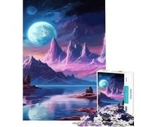 Puzzle da 1000 pezzi per ragazzi montagne e pianeti sfida per l'intelligenza giocattolo avvincente gioco educativo difficile ottimo regalo (dimensioni 38x52cm)