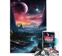 Puzzle da 1000 pezzi per ragazzi Montagne e Pianeti Sfida per l'Intelligenza Gioco Avvincente e Rilassante Decorazione da Parete Ottimo Regalo e Giocattolo (Dimensioni 75x50cm)