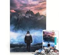Puzzle da 1000 pezzi per ragazzi Montagne Magiche gioco educativo interazione genitore-figlio ideale come regalo 38x26cm