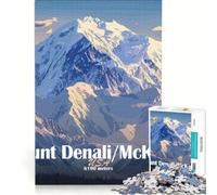 Puzzle da 1000 pezzi per ragazzi: Monte Denali/McKinley giochi educativi assemblaggio di modelli collezione d'artista belle arti 38x52cm