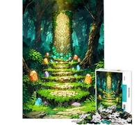 Puzzle da 1000 pezzi per ragazzi Monumento perduto nella foresta puzzle per adulti gioco pratico che migliora la memoria compleanno e Natale (dimensioni 38x52cm)
